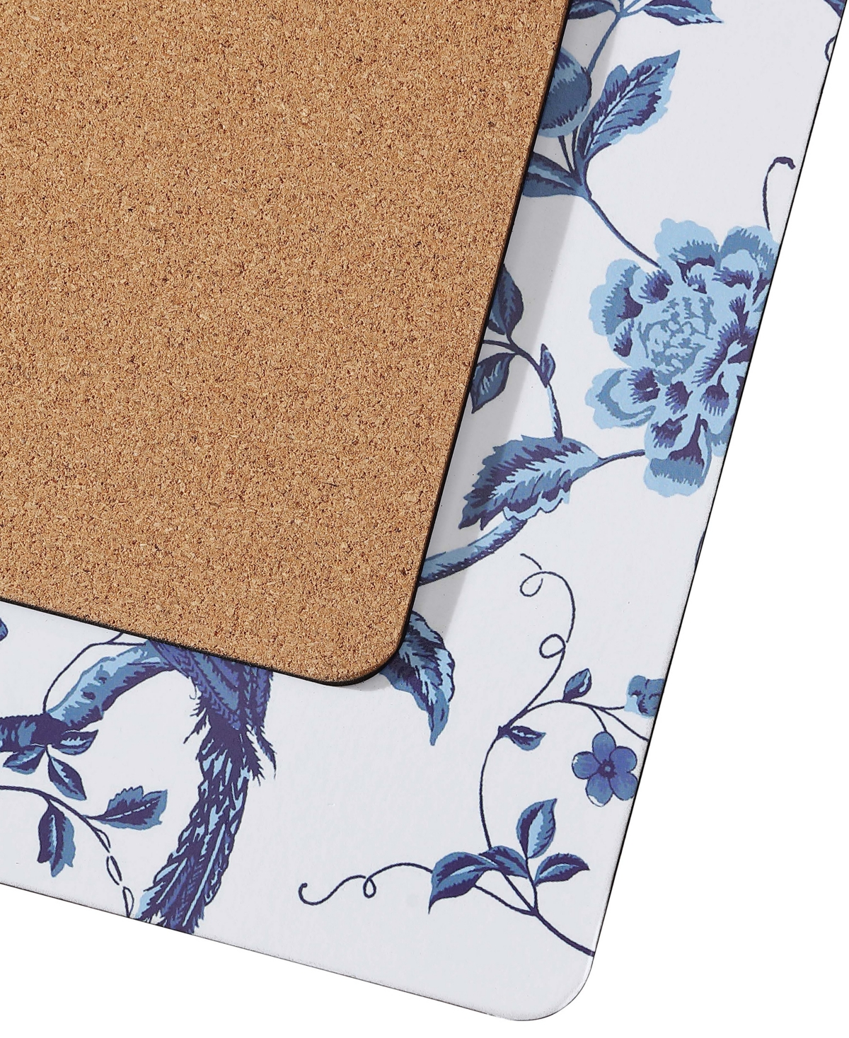 Laura Ashley Summer Palace Cork Placemats Set Of 4, 16" X 12" In Summer Palace