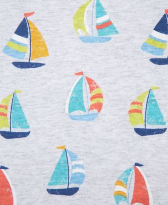 Baby Boys 3-Pc. Sailboats T-Shirts & Shorts Play Set