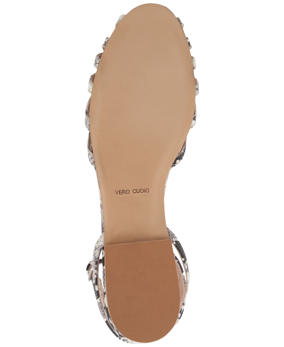 Bruno Magli Marta Ankle Strap Sandal In Black,white Snake