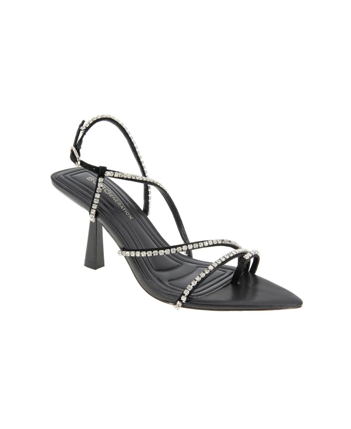 Women's Ilta Rhinestone Strappy Dress Sandals - Black