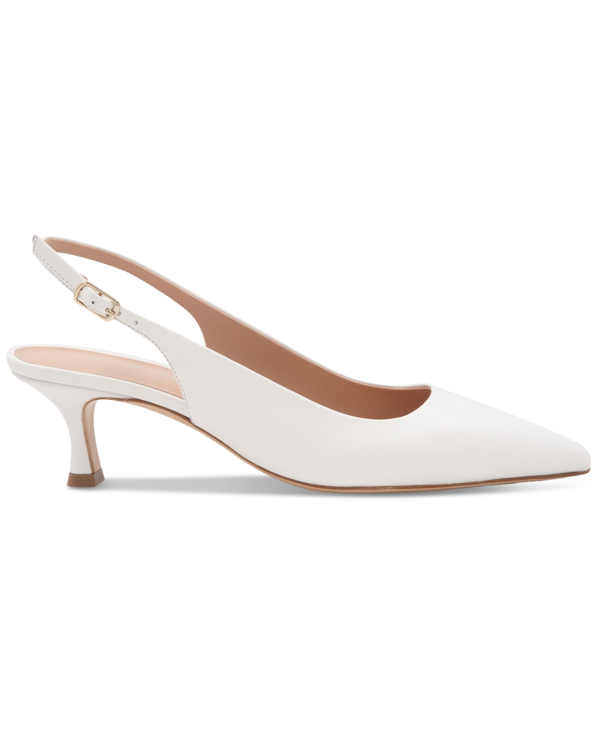 Bruno Magli Palerma Pointed Toe Slingback Pump In White