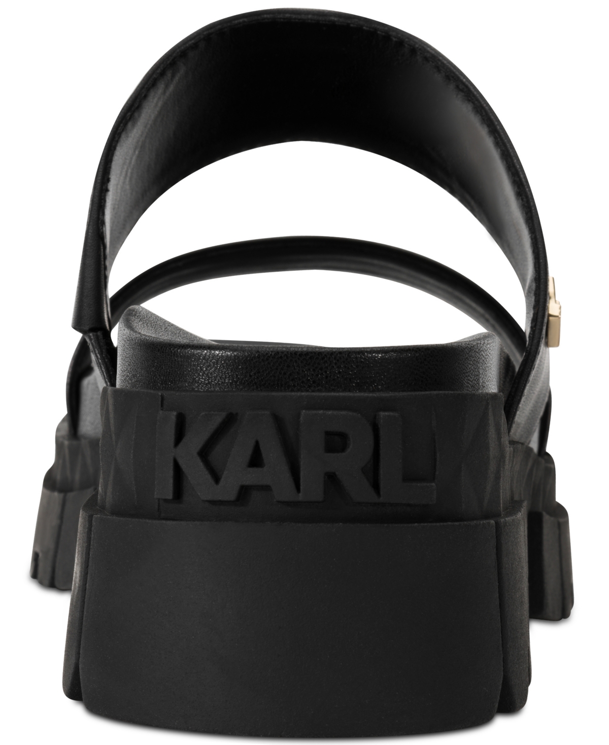 Shop Karl Lagerfeld Women's Lacara Lug Slide Flat Sandals In Black