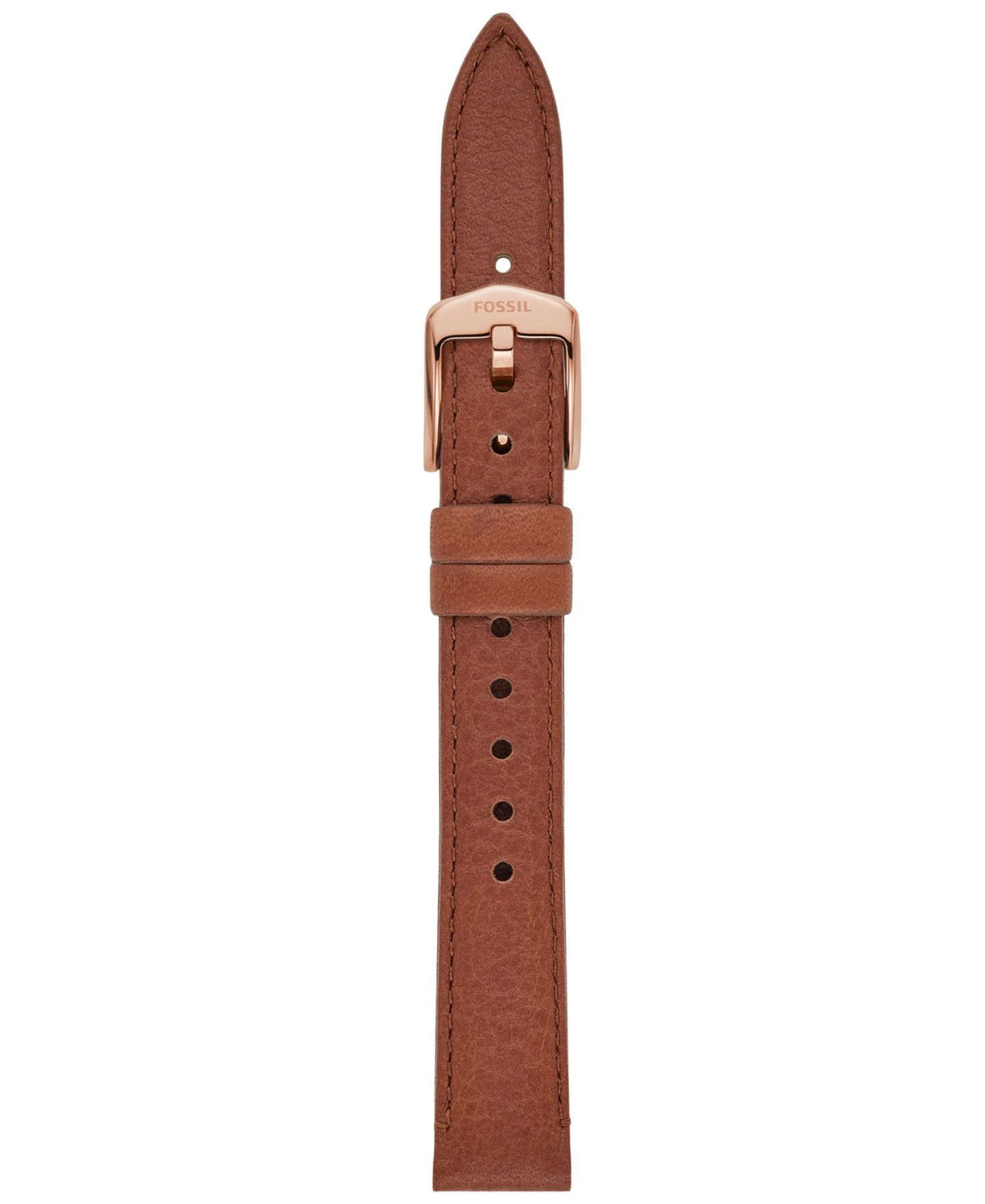 Женский ремешок для часов Fossil Brown Leather Watch Band, 14mm — фото 1