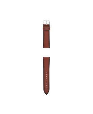 Men's Brown Leather Watch Band, 22mm