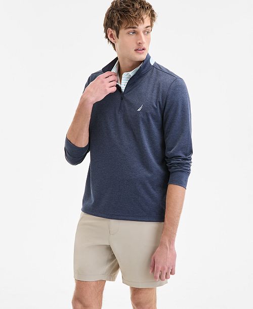 alfani Nautica Men’s Moisture Wicking Performance Quarter-Zip Men's Fashion & Accessories
