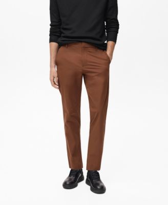 MANGO - Men's Stretch Fabric EU Slim-Fit Trousers