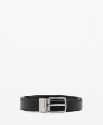 MANGO - Men's Reversible Suit Leather Belt