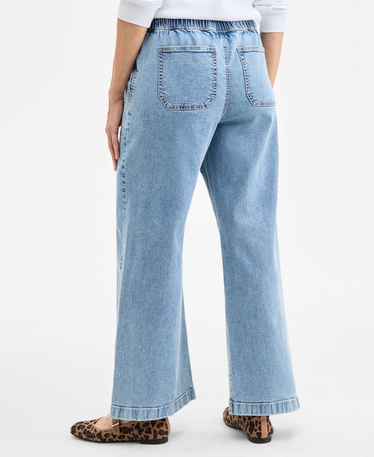 STYLE & CO WOMEN'S PULL-ON WIDE-LEG JEANS, EXCLUSIVELY AT MACY'S 
