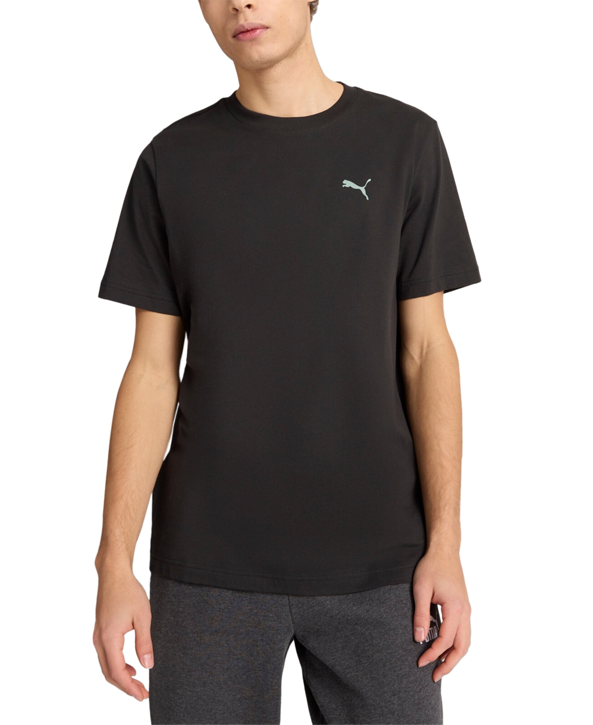 Puma Wardrobe Essentials Men's T-shirt In  Black