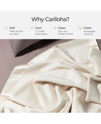 Fleece Blanket | Coconut Milk | Queen | Viscose Material | Satin Binding Border | Sized for Top of Bed | Ideal for Year Round Use