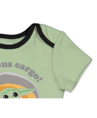 Baby Boys Yoda Bodysuit T-Shirt and Pants 4 Piece Layette Set