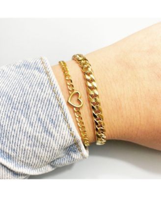 Cuban Link Bracelet 14K Yellow Gold