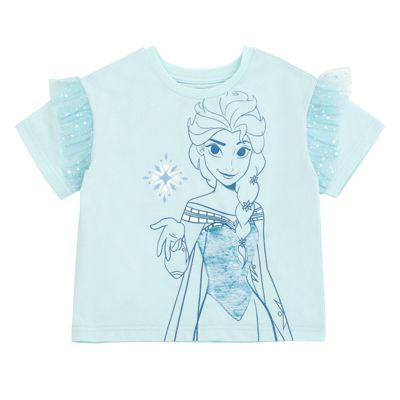 Girls Disney Queen Elsa T-Shirt and Skirt Outfit Set
