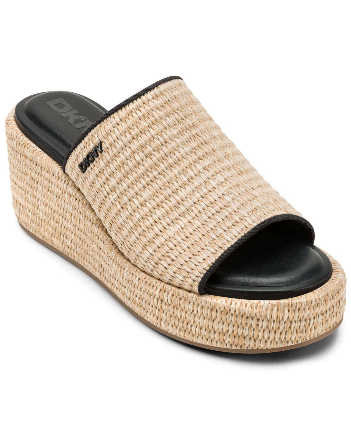 DKNY WOMEN'S CONRAD SLIP-ON WEDGE SANDALS 