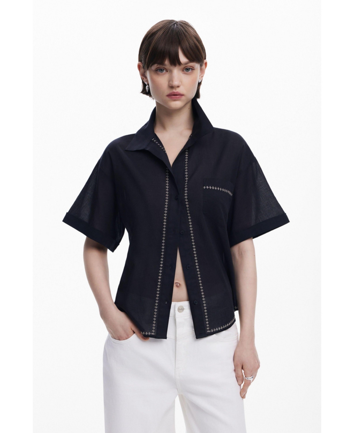 Women's Short-sleeve shirt - Black