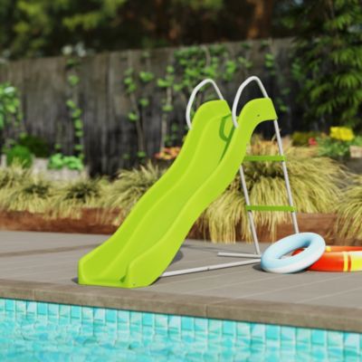 Outdoor Slide for Kids Ages 3-8, 5.7FT Freesding Wave Slide,