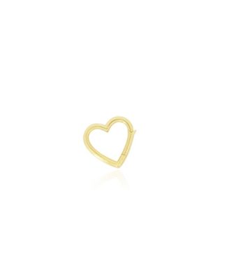 Gold Heart Charm Holder 14K Gold
