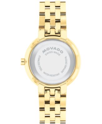 Women's Museum Classic Swiss Quartz Light Yellow PVD Watch, 29.5mm