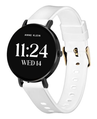 Women's Connect It Prism Smartwatch with Gold-Tone Metal Alloy and White Silicone Band, 30mm