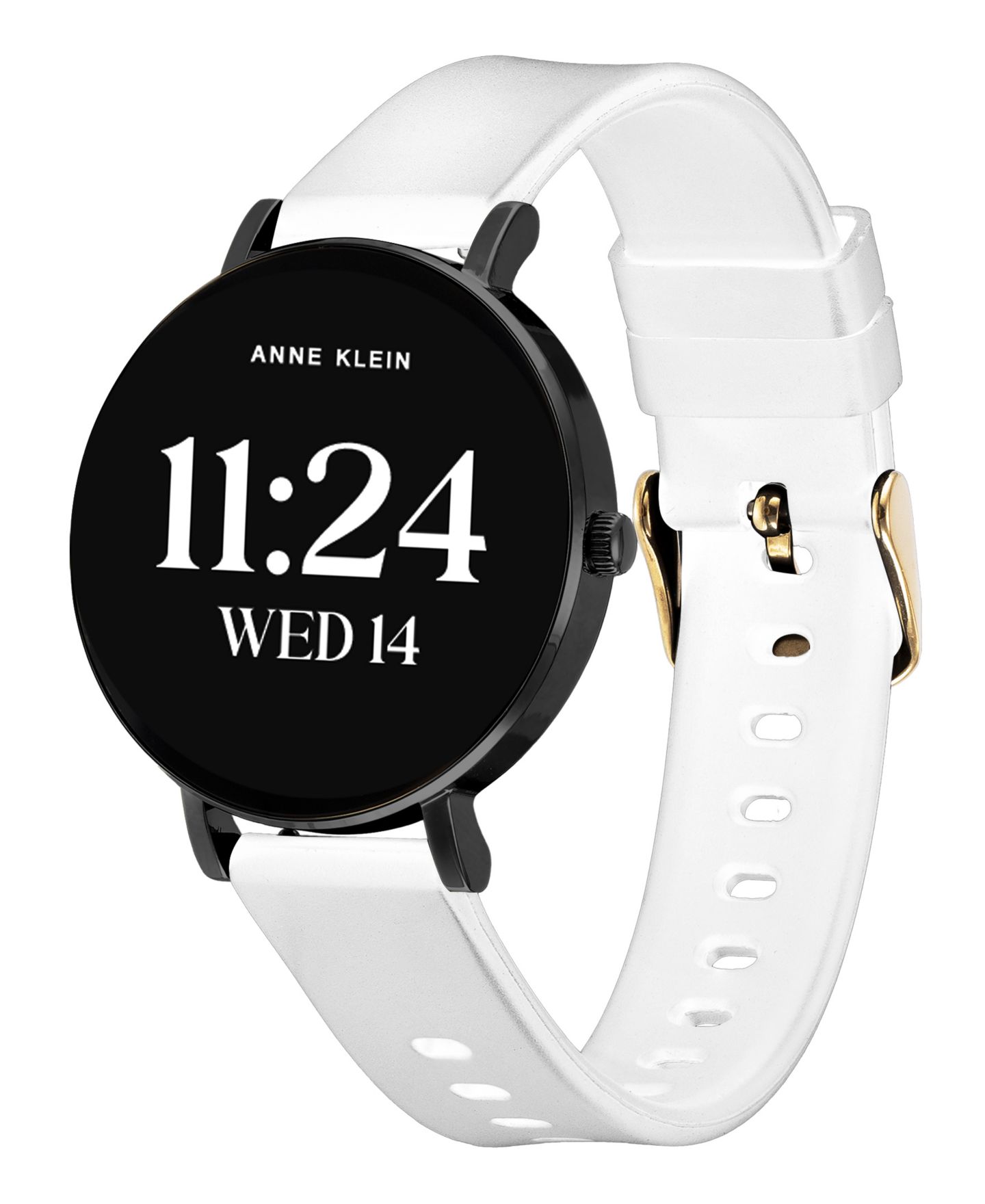 Женские смарт-часы Anne Klein Connect It Prism, золотистый металл, белый силикон, 30 мм — фото 6