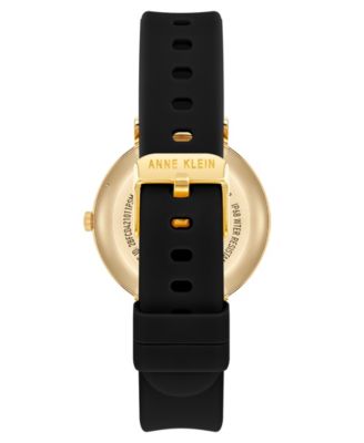 Women's Connect It Prism Smartwatch with Two-Tone Metal Alloy and Black Silicone Band, 30mm