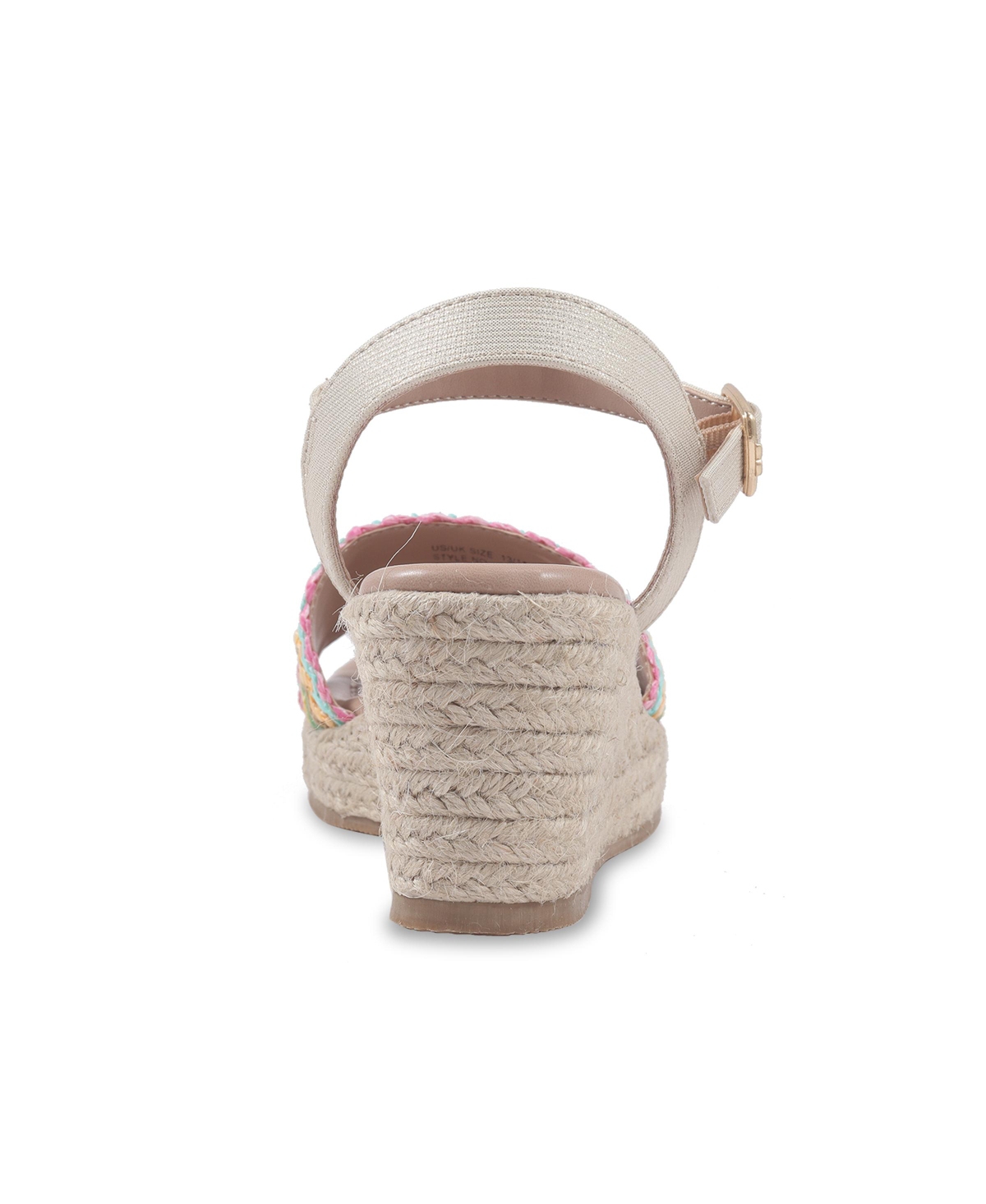 Shop Sam Edelman Little And Big Girls Lucia Band Espadrille Wedge Sandals In Multi
