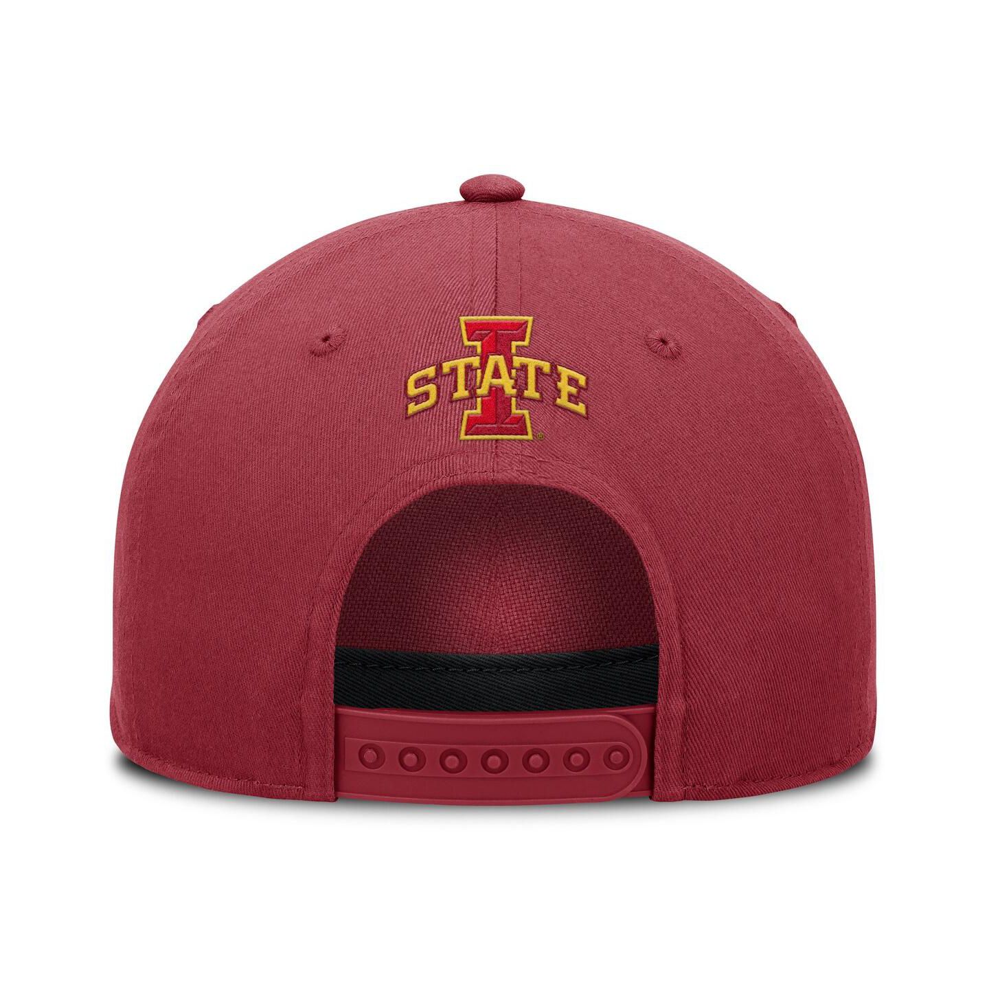 Мужская кепка Fanatics Cardinal Iowa State Cyclones Foul Ball Rope Adjustable Hat — фото 3