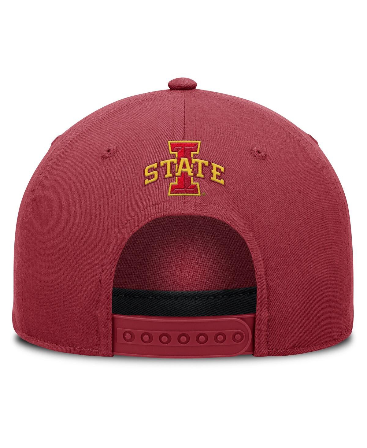 Fanatics Men's Cardinal Iowa State Cyclones Foul Ball Rope Adjustable Hat In Cardinal
