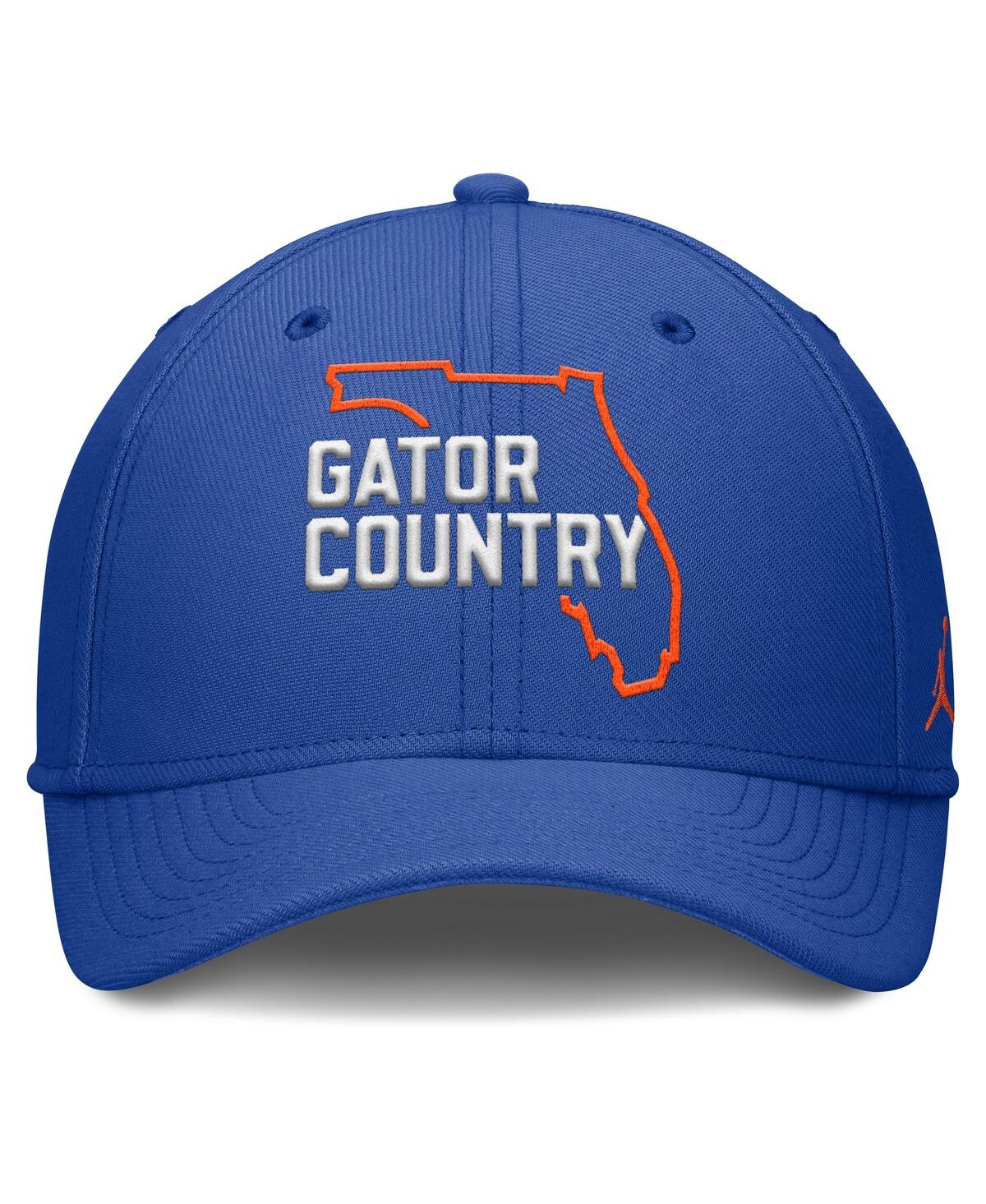 JORDAN MEN'S ROYAL FLORIDA GATORS LOCAL SWOOSH FLEX HAT 
