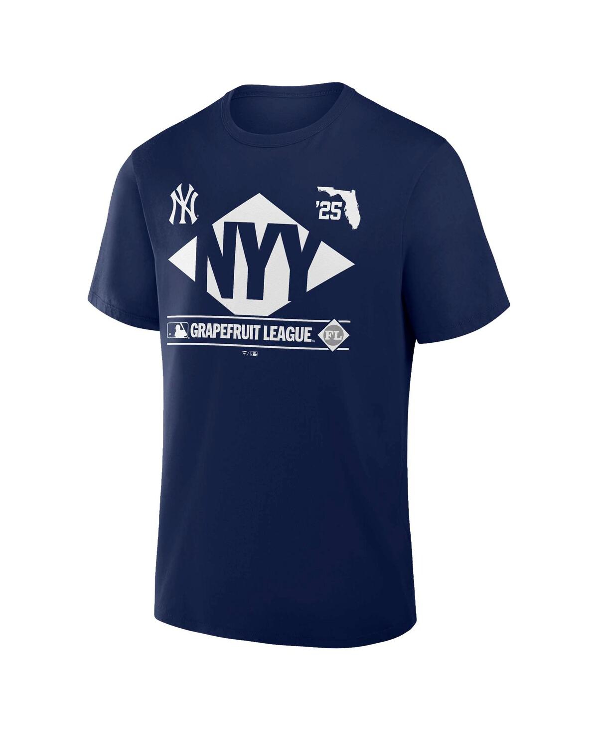 Fanatics Men's Navy New York Yankees 2025 Spring Training Grapefruit League True Icon T-shirt In Navy