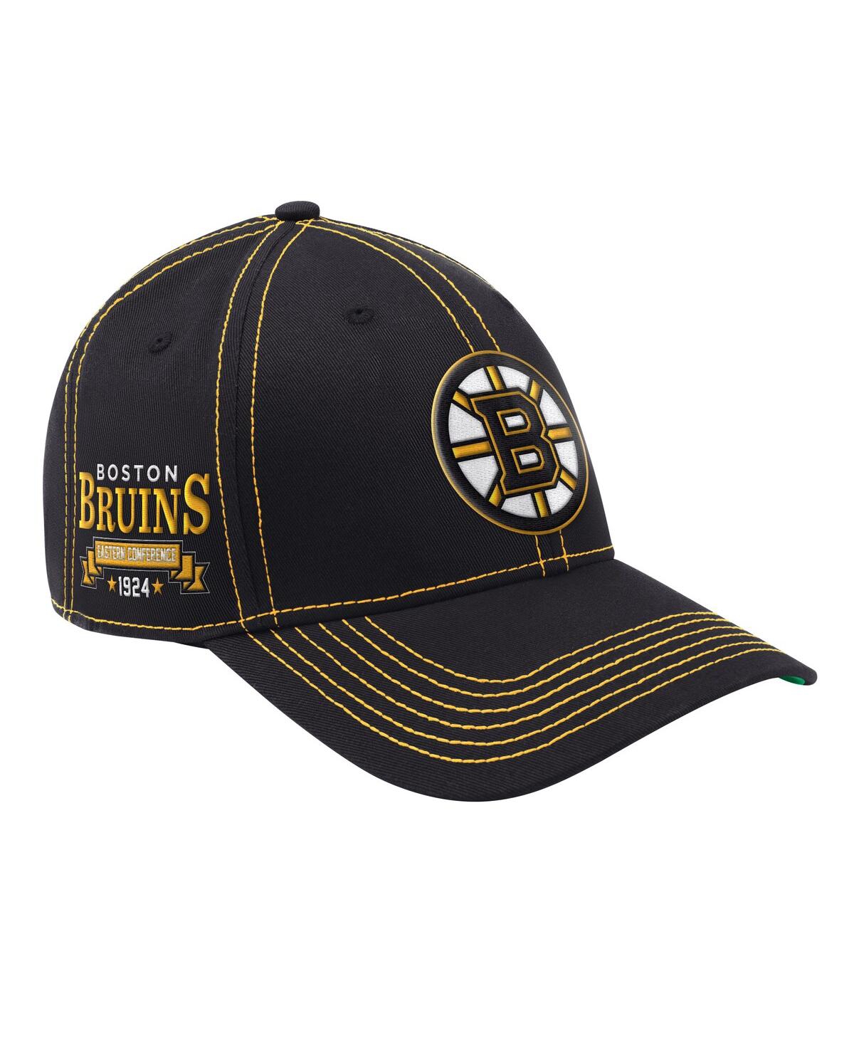 Men'sÂ Black Boston Bruins Sphere Ii Adjustable Hat - Black