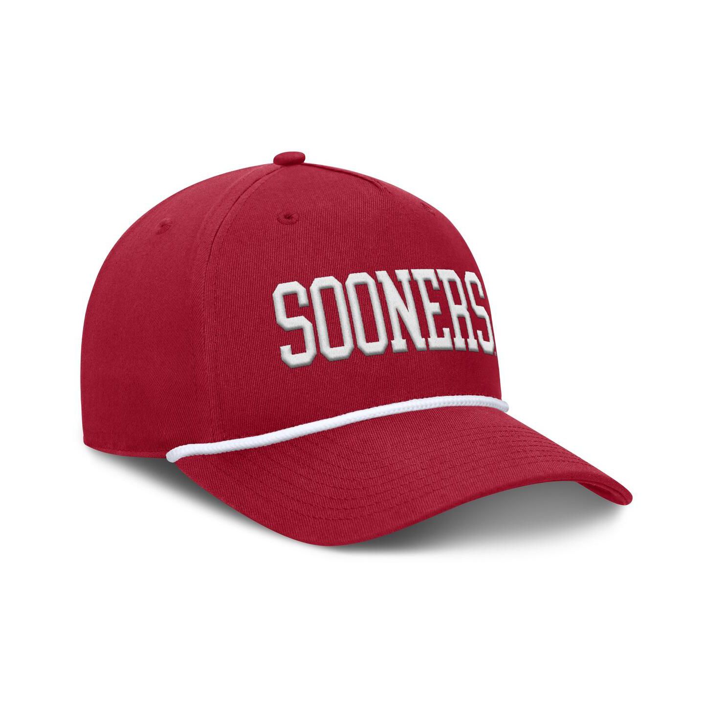 Мужская кепка Fanatics Crimson Oklahoma Sooners Foul Ball Rope Adjustable Hat — фото 4