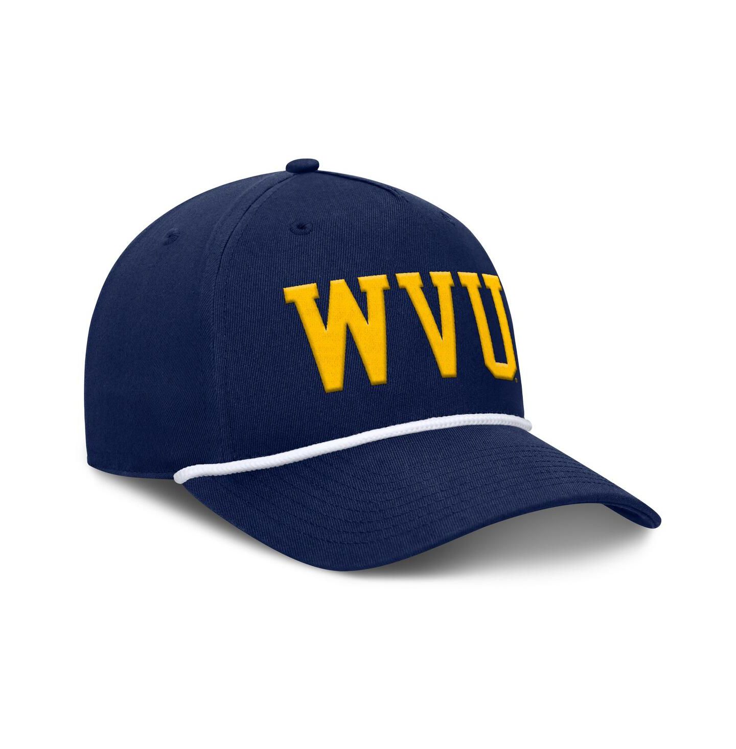 Мужская кепка Fanatics Navy West Virginia Mountaineers Foul Ball Rope Adjustable Hat — фото 3