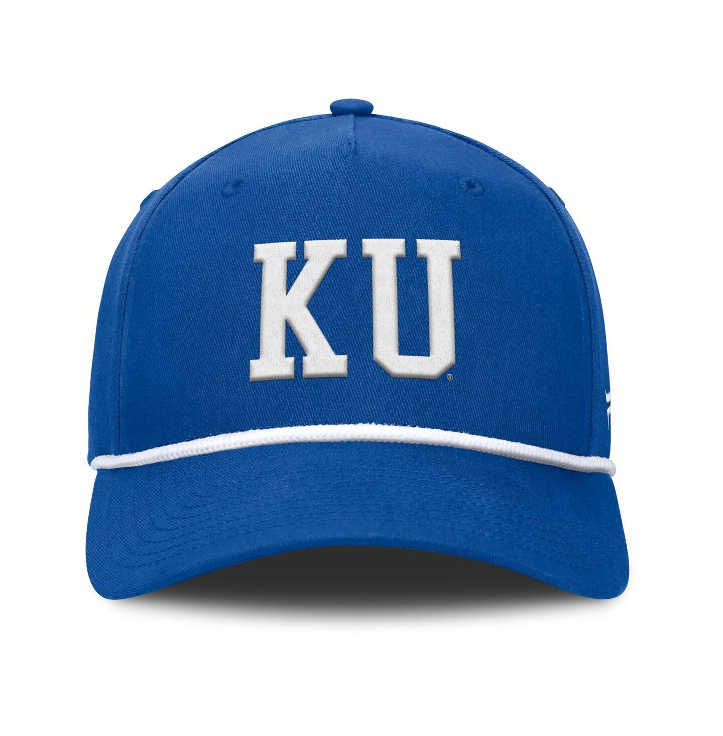 Мужская кепка Fanatics Royal Kansas Jayhawks Foul Ball Rope Adjustable Hat — фото 4