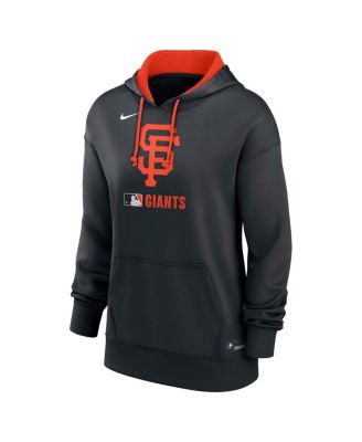 Women's Black San Francisco Giants Authentic Collection Performance Pullover Hoodie