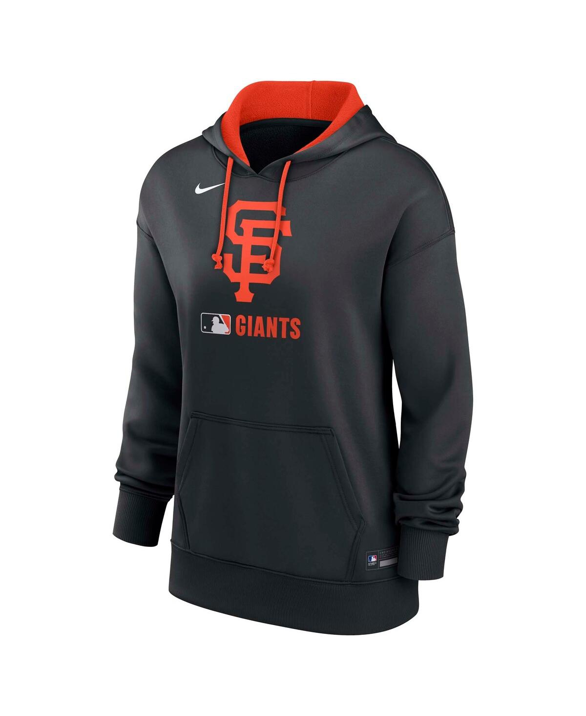 Nike Women's Black San Francisco Giants Authentic Collection Performance Pullover Hoodie In Black