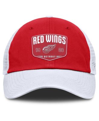 Men's Red Detroit Red Wings Fundamental One-Time Trucker Adjustable Hat