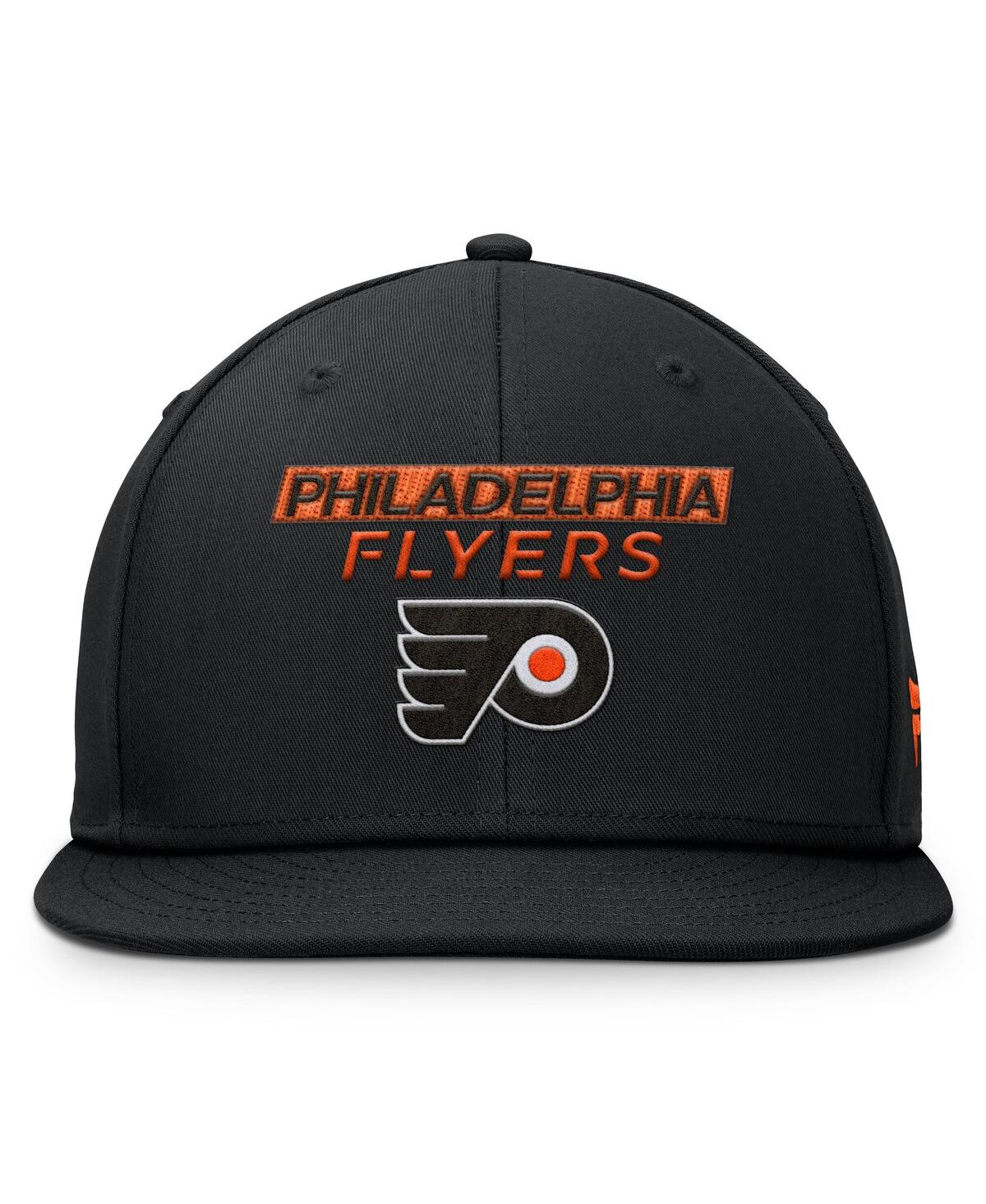 Fanatics Men's Black Philadelphia Flyers Authentic Pro Prime Snapback Hat In Black