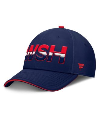 Men's Navy/Red Washington Capitals Authentic Pro Rink Team Code Flex Hat