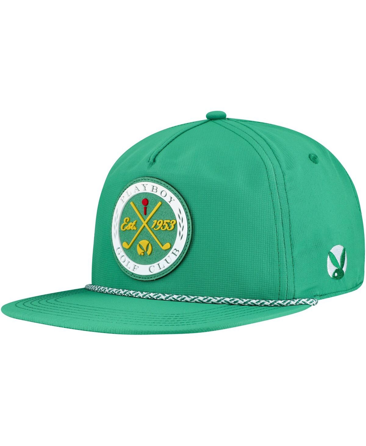 Men's Green Playboy Adjustable Golfer Hat - Green