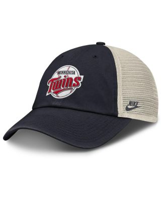 Nike - Men's  Navy/Natural Minnesota Twins Cooperstown Collection Club Trucker Adjustable Hat
