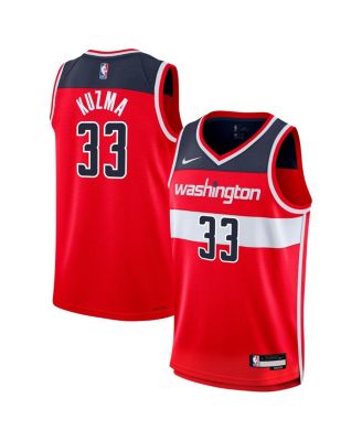 Nike - Big Boys and Girls  Kyle Kuzma Red Washington Wizards Swingman Jersey - Icon Edition
