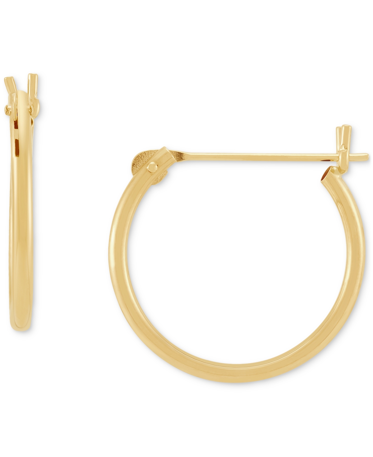 Macy's 2-pc. Set Hoop Earrings In 14k Yellow Gold In Gold