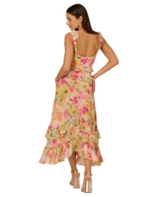 Women's Ruffled High-Low Dress
