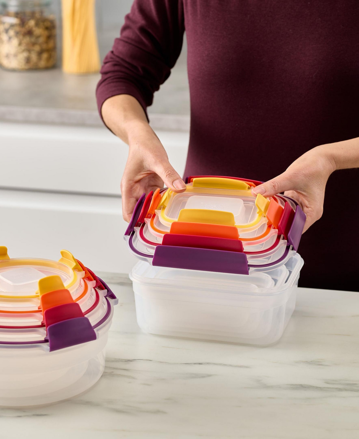 Joseph Joseph Nest Lock 16 Pc. Food Storage Container Set In Multicolor