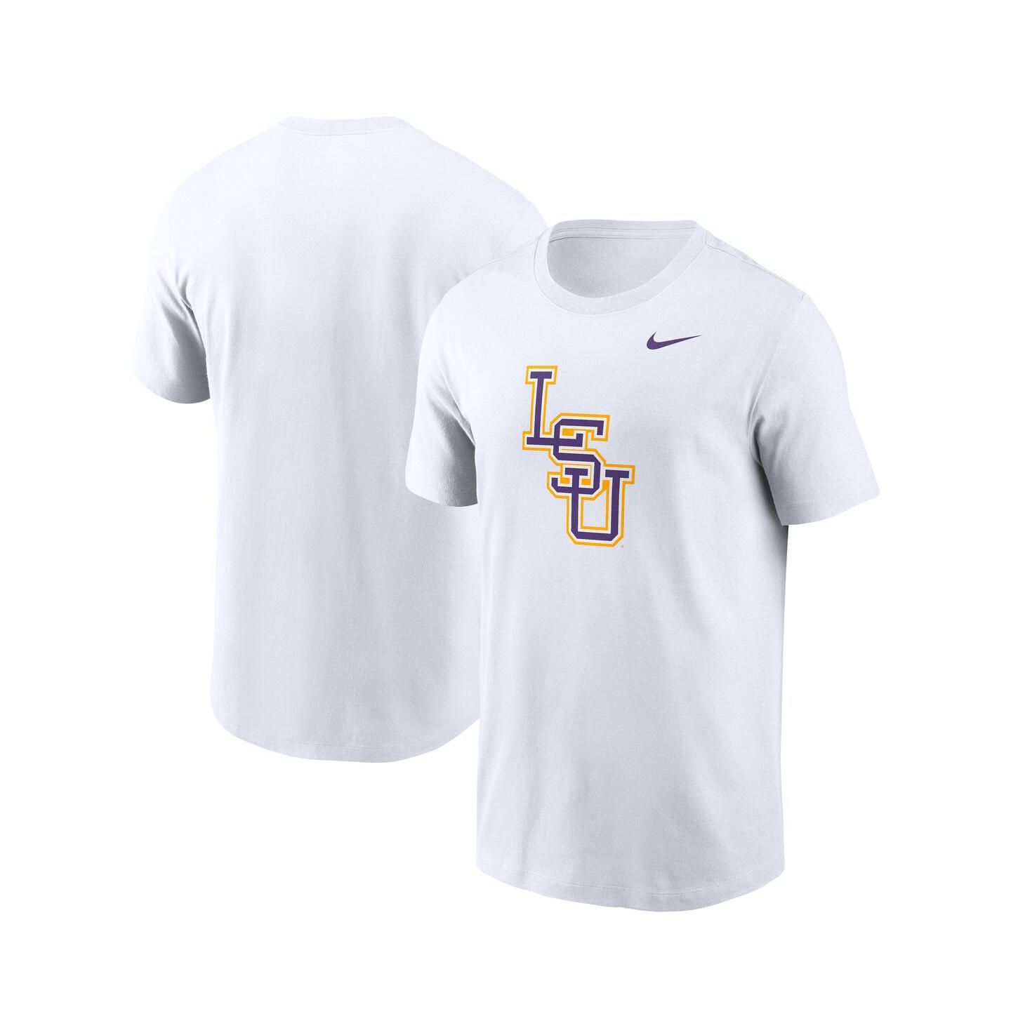 Мужская футболка Nike White LSU Tigers Baseball Logo — фото 1