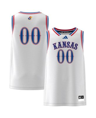 adidas - Men's  00 White Kansas Jayhawks Swingman Jersey