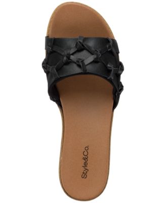 Micahh Flat Sandals Open-Toe Slides, Exclusively at Macy's