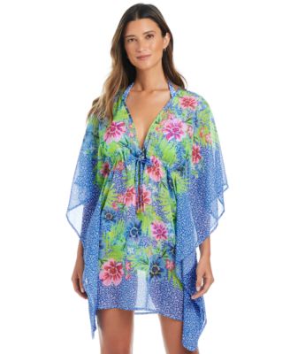 Bleu by Rod Beattie - Women's Lets Get Away Caftan Swim Cover-Up
