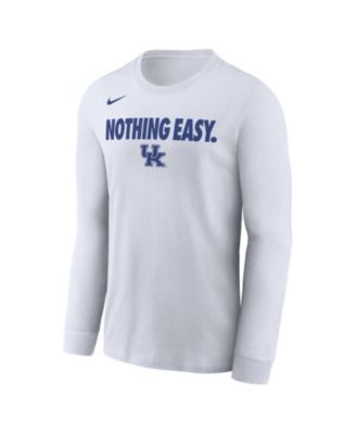 Nike - Men's White Kentucky Wildcats 2025 On-Court Bench Long Sleeve T-Shirt
